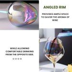 Iridescent Wine Glass Set for Wine Lovers
