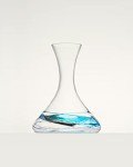 Sagrada Blue Hand-Painted Wine Decanter - 50 Oz