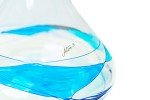 Sagrada Blue Hand-Painted Wine Decanter - 50 Oz