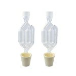 Twin Bubble Airlock & Bung Set for Winemaking