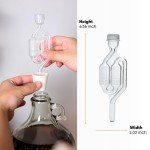 Twin Bubble Airlock & Bung Set for Winemaking