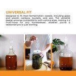 Universal Twin Bubble Airlock for Home Winemaking