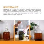 Universal Twin Bubble Airlock for Home Winemaking