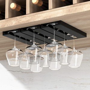 Under-Cabinet Wine Glass Holder - 2 Pack