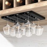 Under-Cabinet Wine Glass Holder - 2 Pack