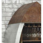 Retro Brown Wine Cooler - Compact & Stylish