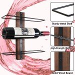 Wall-Mounted Wine Rack for 9 Bottles