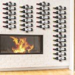 Wall-Mounted Wine Rack for 9 Bottles