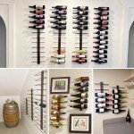 Wall-Mounted Wine Rack for 9 Bottles
