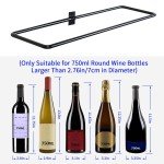 Wall-Mounted Wine Rack for 9 Bottles