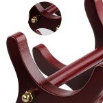 6-Bottle Wooden Wine Rack Display Stand