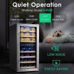Double Zone Wine Cooler for 33 Bottles