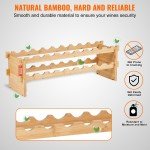 Modular Bamboo Wine Rack for 18-72 Bottles