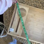 Wooden Wine Glass Rack with Convenient Tray