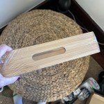 Wooden Wine Glass Rack with Convenient Tray