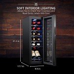 12-Bottle Wine Cooler with Digital Temperature Control