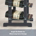 Stackable 30-Bottle Solid Wood Wine Rack