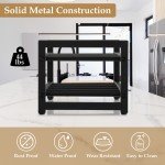 8-Bottle Metal Wine Rack & Display Shelf