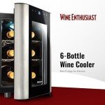 6-Bottle Countertop Wine Cooler for Wine Lovers