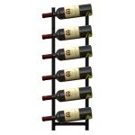 Wall-Mounted Metal Wine Rack for 6 Bottles