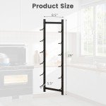 Wall-Mounted Metal Wine Rack for 6 Bottles