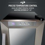 Ivation 8-Bottle Thermoelectric Wine Cooler – Stainless Steel