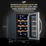 Ivation 8-Bottle Thermoelectric Wine Cooler – Stainless Steel