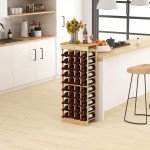 Stackable Wooden Wine Bottle Holder - 40 Bottles