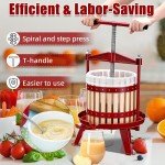 3.17 Gallon Manual Wine Press with T-Handle