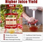 3.17 Gallon Manual Wine Press with T-Handle
