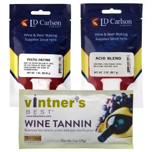 Wine Making Essentials: Tannin, Pectic Enzyme, Acid Blend