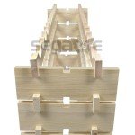 Stackable 72-Bottle Solid Wood Wine Rack