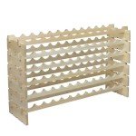Freestanding Wooden Wine Rack for 72/96 Bottles