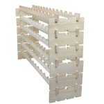 Freestanding Wooden Wine Rack for 72/96 Bottles