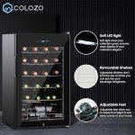 Compact 24-Bottle Double-Layer Wine Cooler Fridge
