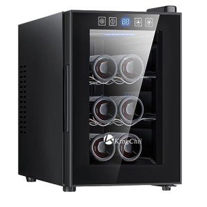 6-Bottle Stainless Steel Thermoelectric Wine Cooler