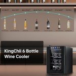 6-Bottle Stainless Steel Thermoelectric Wine Cooler