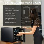 6-Bottle Stainless Steel Thermoelectric Wine Cooler