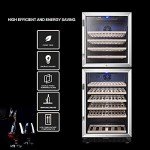 LANBO 133-Bottle Red Wine Cooler with Dual Zones