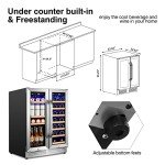 24-Inch Dual Zone Wine and Beverage Cooler