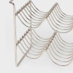 Brushed Nickel 6-Bottle Metal Wire Wine Rack