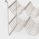 Brushed Nickel 6-Bottle Metal Wire Wine Rack