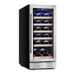 15-Inch 30-Bottle Wine Cooler with Glass Door