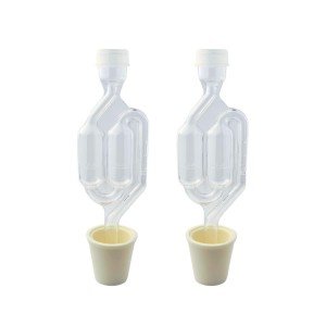 Twin Bubble Airlock & Bung Set for Winemaking