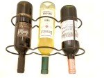 Black Matte Stackable 5-Bottle Wine Rack