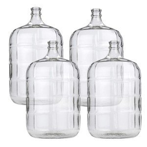 Set of 4 Glass Carboys for Wine & Beer