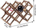 Stackable Wooden Wine Rack for 10 Bottles