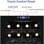 Compact 28 Bottle Wine Cooler with Digital Control