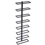 Wall-Mounted Wine Rack for 8 Bottles