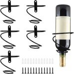Spiral Metal Wall Mounted Wine Bottle Holder